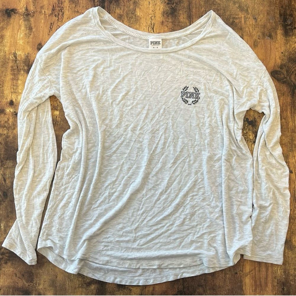 2/$12 🌸 Ladies Long Sleeve Pink Shirt - Size Medium